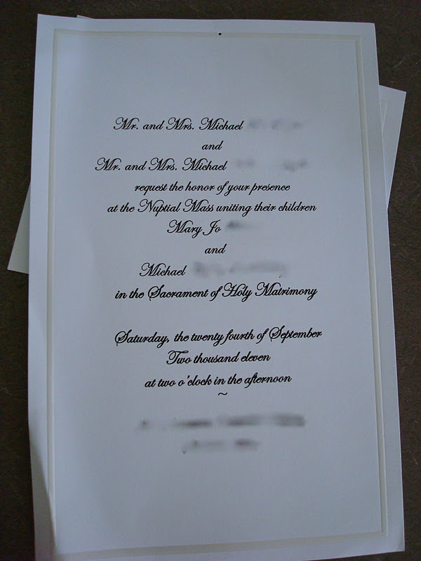 Right off the heels of her wedding I knew the Wedding Invitation Christmas 