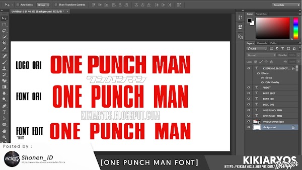 Font Anime [One Punch Man]