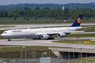 Airbus A340-600 of Lufthansa at Munich, Germany