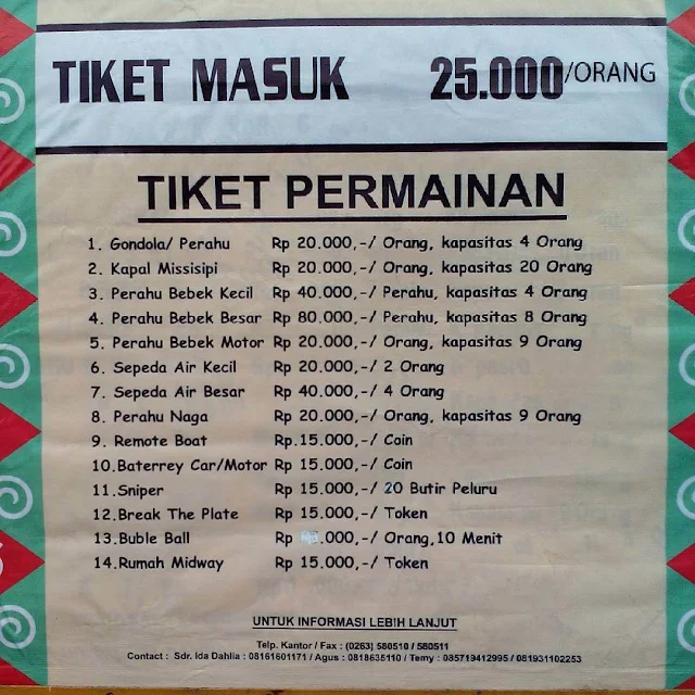 harga tiket di little venice bogor