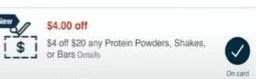 USE $4.00/$20.00 any Nutritional Shakes or Powders CVS crt Coupon (Select CVS Couponers)