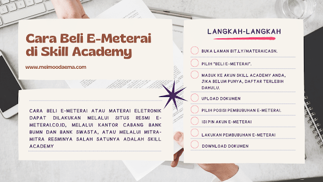 cara beli meterai di skill academy