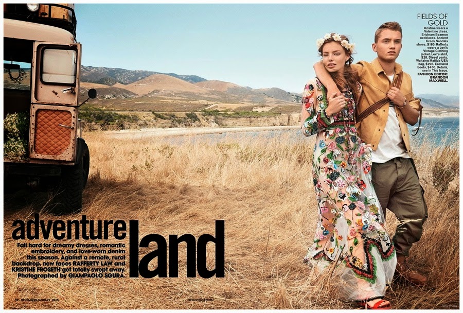 JUDE LAW’S SON RAFFERTY APPEARS IN OUTDOORS TEEN VOGUE 2015 SHOOT