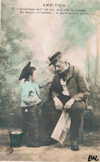 enfant grand-père homme