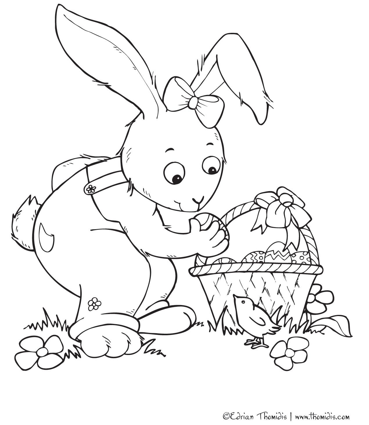Download A picture paints a thousand words: EASTER COLORING PAGE
