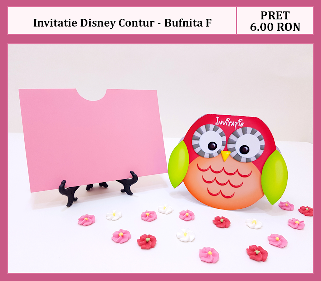 invitatii botez contur Bufnita