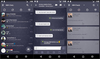 BBM Mod DarkNavy v3.3.1.24 Apk Bebas Iklan 