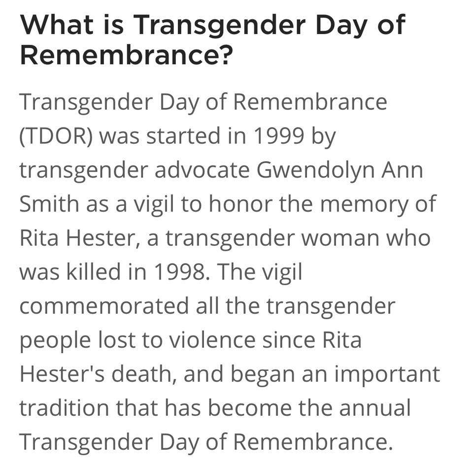 Transgender Day of Remembrance Wishes Photos