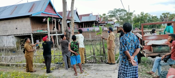 Pj. Kades Bersama Bimmas Desa Pattopakang Selesaikan Masalah Tanah Warganya