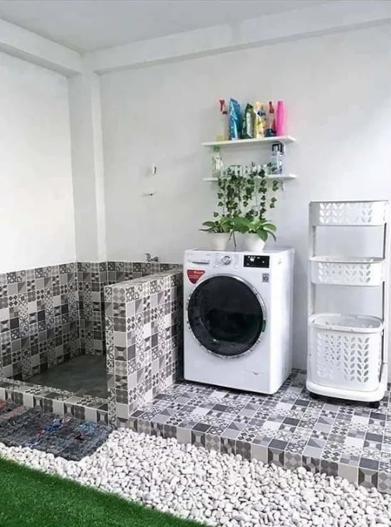 model ruang laundry di rumah