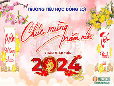 In Phông bạt Khổ lớn Chúc mừng năm mới tại huyện Triệu Sơn