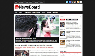 Blogger Templates for News Portal