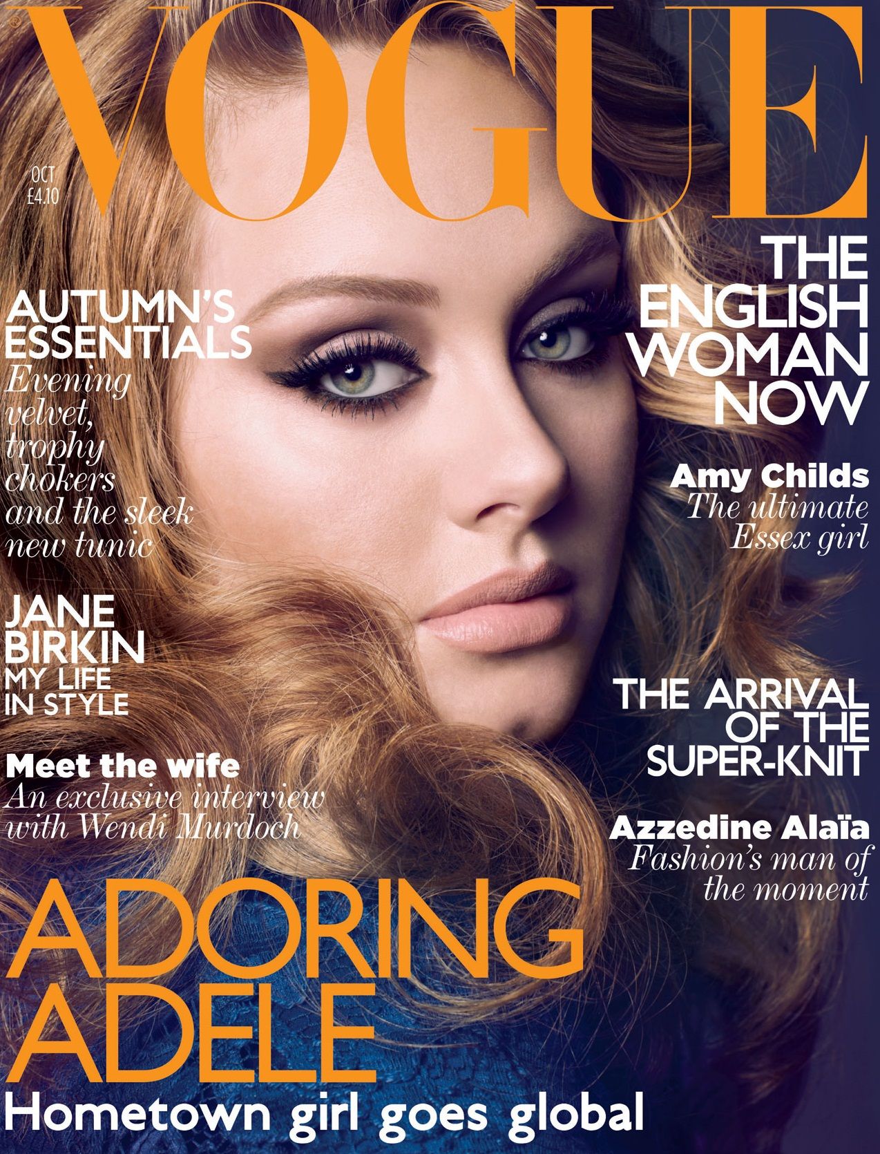 Adele by Sølve Sundsbø — UK Vogue October 2011