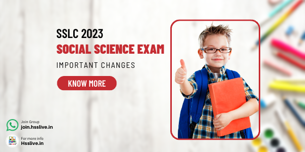 SSLC Social Science Exam March 2023-Important Changes