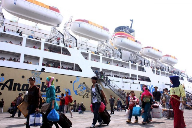 umlah pemudik yang menggunakan moda transportasi laut akan mengalami kenaikan sekitar 3% 