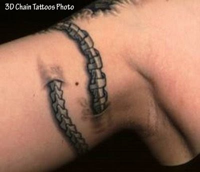 3D Chain Tattoos Photo 