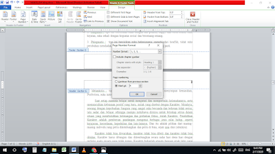 Cara Mengatur Nomor Halaman yang Berbeda  dalam Satu File di Microsoft Word