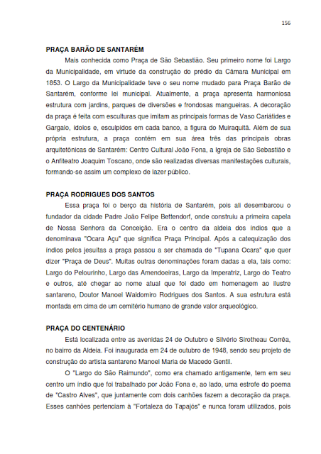 INVENTÁRIO DA OFERTA E INFRAESTRUTURA TURÍSTICA DE SANTARÉM – Pará – Amazônia – Brasil / ANO BASE 2013  -  II. SERVIÇOS E EQUIPAMENTOS TURÍSTICOS