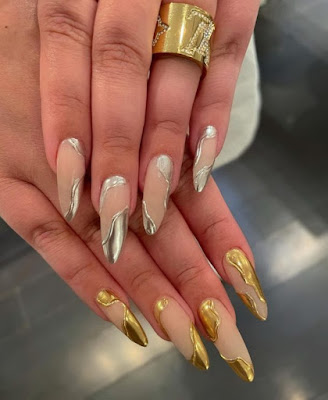 gold nail ideas