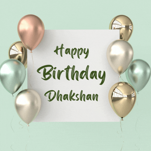 Happy Birthday Dhakshan (Animated gif)