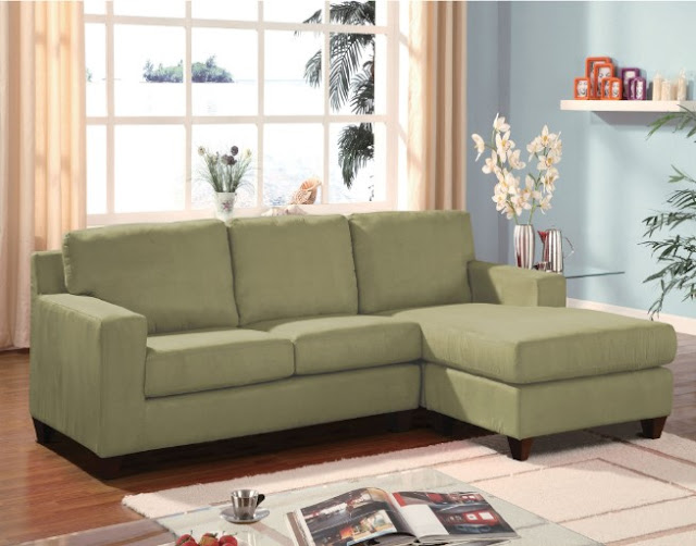 Sage Green Sectional With Chaise