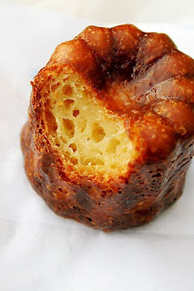 Inside a canelé from Bordeaux