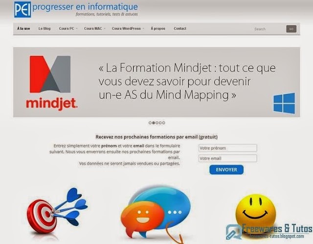 Le site du jour : Progresser En Informatique (Plateforme de formation en ligne)