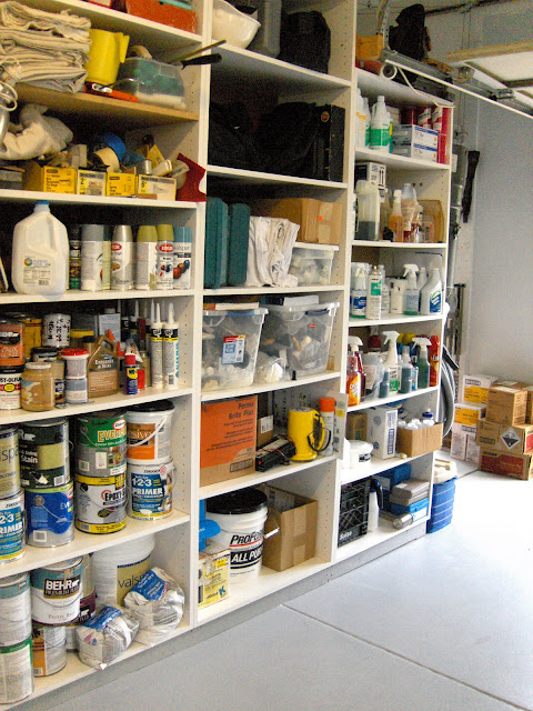 storage shelves, diy storage shelves, basement storage, garage storage