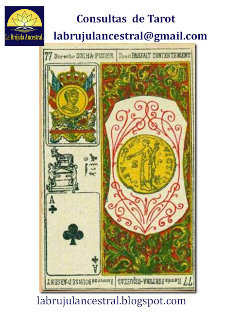 As de Oros del Tarot Esotérico Español