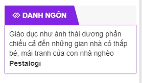 Block Danh ngôn