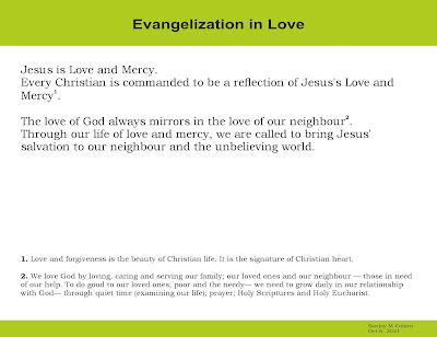 Evangelization in Love