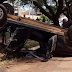 Impressionante: vídeo mostra carro capotando, uma pessoa foi socorrida em estado grave 