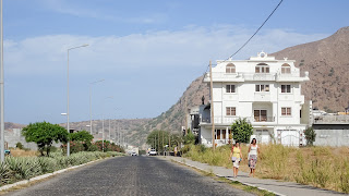Women in Cape Verde walking