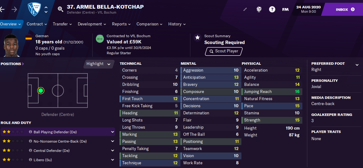 FM21 Armel Bella Kotchap 2021