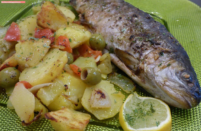 fischiscooking, mediterrane forelle