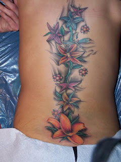 flower tattoos on shoulder