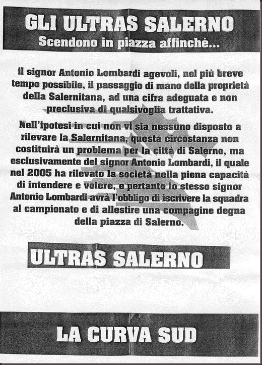 ultras salerno