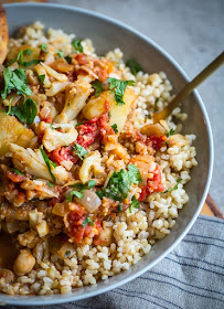 Detox Dinner - Vegan Cauliflower, Potato, and Chickpea Curry