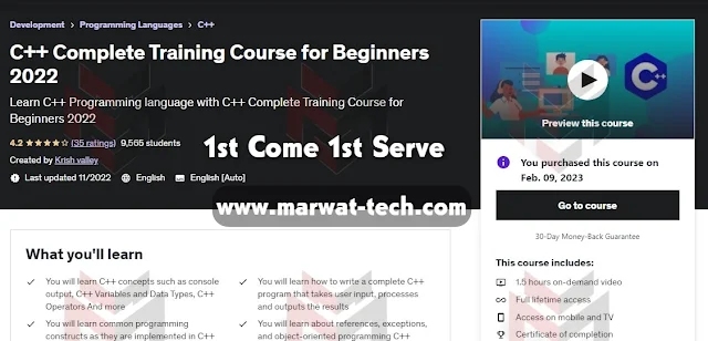 C++ Complete Training Course for Beginners 2022