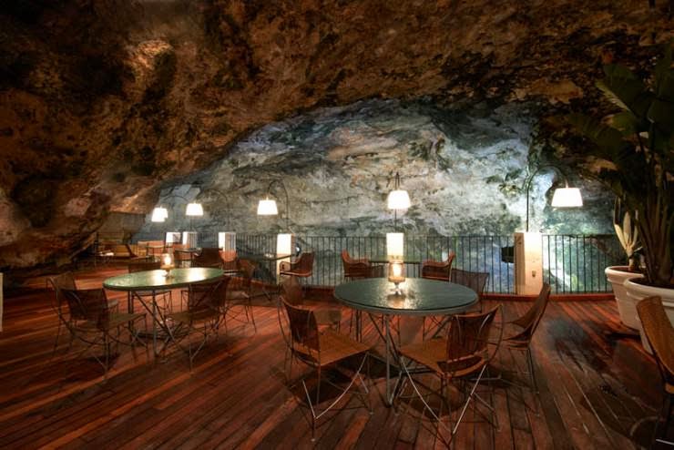 The Seaside Restaurant Inside a Cave in Italy