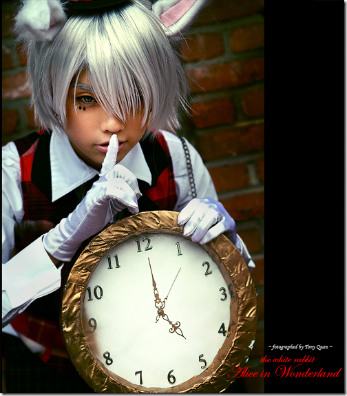 alice in wonderland original cosplay - the white rabbit by akusesu