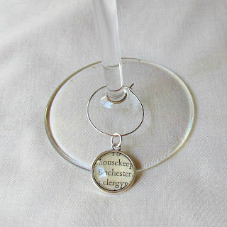 image wine glass charm jane eyre mr rochester literature charlotte bronte handmade domum vindemia