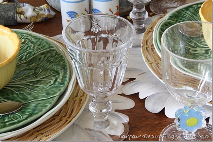 Spring Tablescape-Bargain Decorating with Laurie