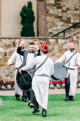 entertainment with dancers and drums