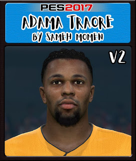 PES 2017 Faces Adama Traore by Sameh Momen