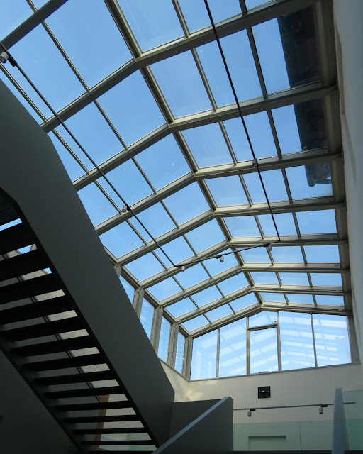 The glass roof of a hall of the future Civic Museum, in Via dei Bottini dell'Olio, Livorno