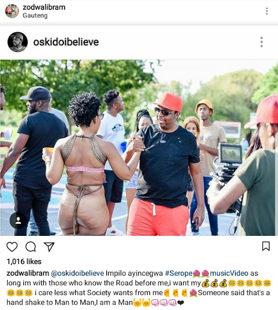  Photos: Controversial South African dancer, Zodwa Wabantu wears practically nothing on the set of new music video