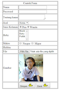 Gambar Form HTML