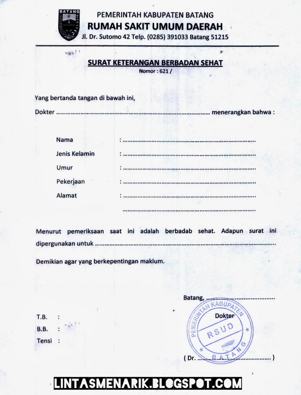 Contoh Surat Keterangan Penghasilan Karyawan Yang Benar 