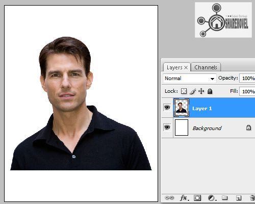 paste gambar yang telah di seleksi - Mengubah Foto Menjadi Karikatur Dengan Photoshop